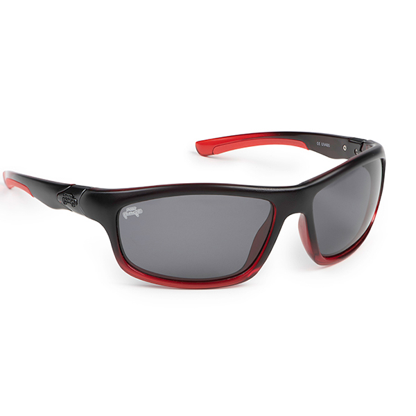 Rage Transparent Red Black Sunglasses Grey Lense